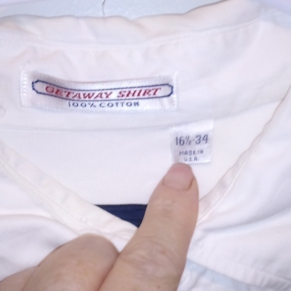 Getaway Shirt - Kenneth Gorden Long Sleeve Button Down Dress Shirt - Size 16 1/2 - Picture 4 of 5